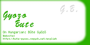 gyozo bute business card