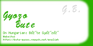 gyozo bute business card